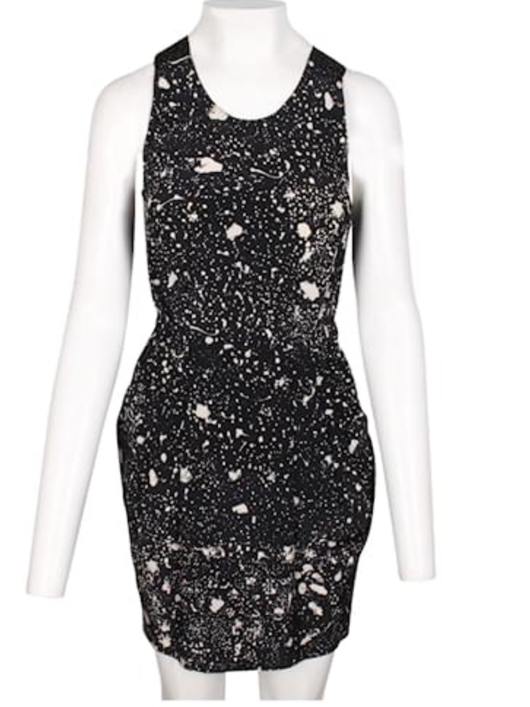 3.1 Phillip Lim Paint Print Ruched Dress